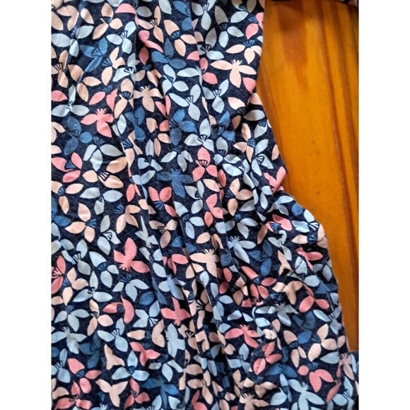 LANDS’ END Women’s Cardigan Sweater Sz Large (14-16) Multi Color Floral Spring - Picture 2 of 3